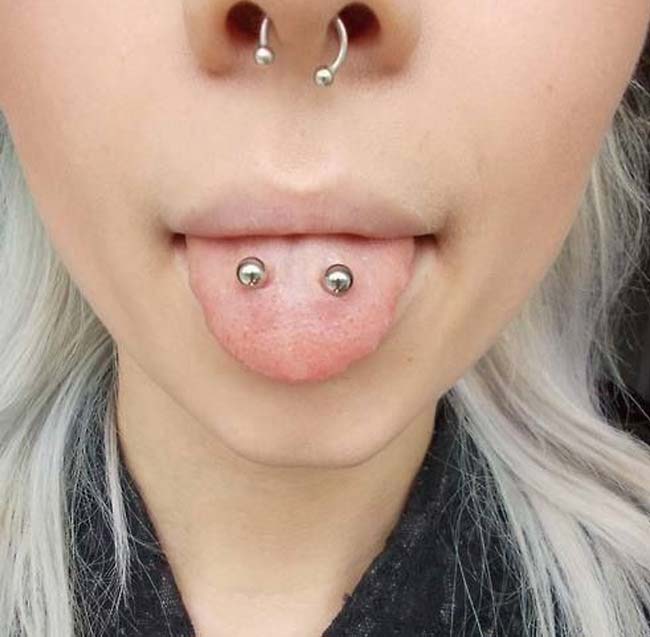 8 idées de piercing de la langue Teotop